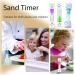 Smiley Hourglass Toothbrush Timer for Kids - 3-Piece Colored Sand Egg Watch | Ideal for Brushing Teeth & Kitchen Use - Buy Online on GoSupps.com