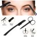 Hocosy 8-PC Eyebrow Care Set - Brown Pencil Comb Tweezers Razors Brushes & Scissors - Perfect for Flawless Eyebrows - International Shipping Available - Buy Online on GoSupps.com