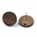 Pandahall 20 Pairs Walnut Wood Flat Round Earring Findings, Coconut Brown Dangle Stud Pendants - DIY Wooden Earrings Making - Buy Online on GoSupps.com