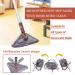 Wall Cleaner Mop with Long Handle - Ceiling, Baseboard, Window, Floor Duster - 6 Replacement Pads, Squeegee - Extension Pole 39 to 85 - Gray - Buy Online on GoSupps.com