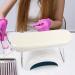 Nail Pillow Hand Rest - Microfiber Leather Arm Cushion Stand for Professional Manicures (White) - Buy Online on GoSupps.com