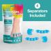 ZenToes Silicone Toe Spacers - Correct Toe Alignment Bunion & Hammertoe Straighteners - 2 Pairs Blue for Comfort & Relief - International Shipping Available - Buy Online on GoSupps.com