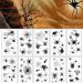 beiling 10 Sheets Spider Web Temporary Tattoos Stickers Kids Adults Black Cobweb Fake Tattoos for Face Arms Legs Shoulders Cosplay Party Body Art Makeup Accessories DIY Water Transfer Temp Tattoos