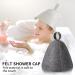 Lithyc Sauna Hats for Men & Women - 2 Pack Felt Sauna Hut | Breathable Shower Hood | Ideal Spa & Sauna Accessories - Buy Online on GoSupps.com