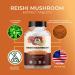 Reishi Mushroom 500mg Extract Tablets - 30% Polysaccharides - Natural Mushroom Complex for Overall Wellbeing and Immune System Support - 30 Count - Buy Online on GoSupps.com