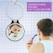 10X/1X Double Sided Tabletop Magnifying Mirror with Lights - Adjustable Folding Handle, Ideal for Makeup, Travel, Tweezing, Blackhead Removal - 3 Colors Light - Black - Buy Online on GoSupps.com