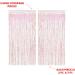 Set of 2 Iridescent Fringe Foil Curtains for Bachelorette, Bridal Shower, Wedding, Birthday | xo Fetti Decorations - Buy Online on GoSupps.com