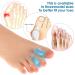 Molain Gel Toe Spreader - 12 Silicone Toe Cushions for Men & Women | Soft Bale Toe Corrector & Spacers for Overlapping Toes & Valgus Relief - Buy Online on GoSupps.com