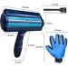 Top 2.0 Animal Hair Remover Lint Roller - Reusable Pet Lint Brush for Dog & Cat Hair - Effective for Furniture Bedding & Couch - Blue - Buy Online on GoSupps.com
