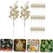 ABOOFAN 20pcs Christmas Imitation Berries Wreath Flower Garland Decor Christmas Berries Simulation Berries Branch Artificial Berry Branches Xmas Berries Christmas Tree Foam Accessories Golden 19X5X5CM - Buy Online on GoSupps.com