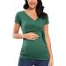 Love2Mi Maternity Long Sleeve V-Neck Breastfeeding Top | Cute Maternity Clothes - Size M - Buy Online on GoSupps.com