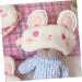 Healifty Bunny Ears Silk Eye Mask - Girl Stuffed Animals Sleeping Mask - Plush Material Blackout Eye Cover - Portable Fluffy Sleeping Mask - White 01 - Buy Online on GoSupps.com