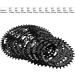 BestPartsCom Round Oval 104BCD Narrow Wide Single Chainring 52T for 8/9/10/11-Speed Bicycle - Red - Buy Online on GoSupps.com