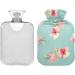 Naanle 2L Hot Water Bottle with Lid - Strawberry Flowers | Heat & Cold Therapy for Back Pain Relief & Warm Hands/Feet - Buy Online on GoSupps.com