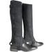 Horze Amara Kids' Unisex Black Half Chaps | Synthetic Leather Pair | Zip-Up | Small - Buy Online on GoSupps.com
