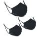 BONNYCO Washable Cloth Mask - Set 3 Washable Mask Black Mask Certificate UNE 0065 Adjustable Reusable Fabric Masks Approved