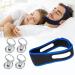 Sleep Snoring Solutions Care Kit Stop Snoring for Better Deep Sleep 4 Snore Stopper Magnetic Silicone Nose Clips 1 Anti Snoring Adjustable Chin Strap