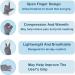 Arthritis Compression Gloves for Pain Relief - Breathable Open Finger Pressure Gloves for Carpal Tunnel & Rheumatoid Arthritis - Gray U.S. Solid (Small) - International Shipping - Buy Online on GoSupps.com