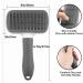 Pet Grooming Brush for Dogs and Cats | Shedding and Tangled Hair Removal Tool with Cleaning Button and Massage Feature | Long and Short Hair | Grey Color - Buy Online on GoSupps.com
