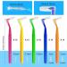 Skhaovs 60 L-Shaped Interdental Brushes - Yellow Dental Floss Brushes for Oral Hygiene | 60 Pieces for Effective Cleaning Between Teeth - Buy Online on GoSupps.com
