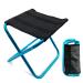 LYHLYA Portable Folding Stool, Camping Stool Mini Size Camping Stool Aluminum Alloy Folding Stool for Travel, Camping, Hiking, Fishing, Gardening with Carry Bag Blue