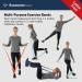 Sammons Preston Non-Latex Resistance Bands - 5pk for Exercise Physical Therapy Strength & Flexibility - Buy Online on GoSupps.com