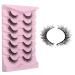 7 Pairs Cat Eye Lashes - Dramatic 3D Soft Strip Eyelash Extensions for Volume & Natural Look | Reusable Makeup Tools (A04 - Buy Online on GoSupps.com