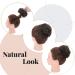 Thick Messy Curly Hair Bun Extension | Synthetic Updo Scrunchie - Brown 45g Reddish Brown - Buy Online on GoSupps.com
