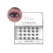 VLuxe Extended Clear Band Faux Mink Cluster Ultra Comfort False Eyelashes with Light & Clean Extension Look Clean Thin Band for Natural Blending VE09