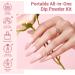 AZUREBEAUTY Dip Powder Nail Kit Starter 4 Colors Clear Pink Glitter Neutral Skin Transparent 12 PCS Dipping Powder Set All Seasons French Nail Art Base Top Coat Activator Liquid Manicure DIY Salon - Buy Online on GoSupps.com