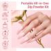 AZUREBEAUTY 12 PCS Portable Dip Powder Nail Starter Kit - Nude Pink Glitter French Nail Art Set - Buy Online on GoSupps.com