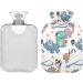 Naanle Dinosaur Cartoon Heat Bottle - 2L Transparent Hot Water Bottle for Pain Relief & Therapy - Ideal for Bed & Cold/Hot Use - Buy Online on GoSupps.com