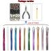 LNNXSZ Feather Hair Extension Kit Sparkle Synthetic Hair Extension Glitter Colorful Silk Party Hair Extensions (Color : #2 Size : 22inches) 22inches #2 - Buy Online on GoSupps.com