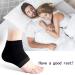 Moisturizing Gel Socks for Cracked Heels Treatment - Open Toe Silicone Spa Socks for Dry Feet Care (2 Pairs - Black & Gray) - Perfect for Women - Buy Online on GoSupps.com