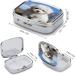 Shop Decorative Bichon Frise Pill Box - 2 Compartment Medicine Organizer | Portable Metal Design for Pocket & Purse - Buy Online on GoSupps.com