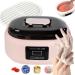 Paraffin Wax Bath for Hands and Feet 200W Paraffin Wax Heater 2 Speed Temperature Control 3.4L Capacity Moisturise and Renew The Skin and Fatigue Relief for Home Use Beauty Salon Pink