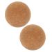 Beaupretty 2st yoga ball made of cork back massage ball peanut back roller yoga balls wood massage balls massage balls high density yoga aid cork ball role fitness yoga ball