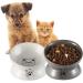 Elevated Tilted Ceramic Cat Bowl for Food & Water - Anti-Vomiting, Reduce Neck Strain - White - Buy Online on GoSupps.com