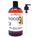 Sweet Essentials Premium Organic Avocado Oil 16oz with Pump Imported From Italy 100% Pure NON-GMO Cold Pressed Food Grade Golden in Color