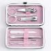 YWQ 3 Pack Manicure Set - Stainless Steel Nail Clipper Set with Case - Great Gifts for Women, Men, Girls - Personal Pedicure Kit for Travel - Pink, Blue, Green - Buy Online on GoSupps.com