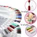 Mofun 50-Pieces Nail Swatches Sticks in White Professional Nail Colour Fan Display Sticks Nail Samples Sticks with Metal Buckle Detachable Practice Nails Sticks for Beginner Nail Display for Salon Natural Color - Buy Online on GoSupps.com