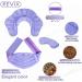 REVIX Microwave Heating Pads Set - Back Pain Relief, Neck Shoulder Wrap, Eye Mask - Purple - Buy Online on GoSupps.com
