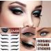 Sticker Eyeliner Glitter 5 Pairs Instant -Adhesive Eyeliner Stencil Glitter - Sticker Eyeliner with Shine Effect Makeup Eyeliner Stickers for Women and Girls Thaely Black (Five Pairs) - Buy Online on GoSupps.com