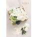 Ling's Moment Artificial Flowers & Greenery Combo Box Set for DIY Wedding Wrist Corsages - White & Sage | Make 7 Corsages with Tools & Instructions - Buy Online on GoSupps.com