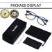 Joopin Blue Light Filter Glasses for Men & Women - Stylish Computer Gaming Glasses with Classic Black & Blue Stripe Design - Buy Online on GoSupps.com
