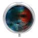 Pill Box Pill Case 3 Compartment Travel Pill Box Vertical Stripe Image Printing Small Pill Box Portable Medicine Pill Case Pill Organizer for Purse & Pocket for Travel Handbag (Round)