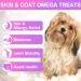 Skin & Coat supplement for dogs Vitamin C E Zinc Biotin OMEGA 3 Shiny coat Rejuvinate Healthy coat Natural Support itchy skin relief Daily - Buy Online on GoSupps.com