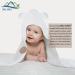 Super Soft 100% Cotton Hooded Baby Towel with Ears | 75x75cm | Highly Durable | Pack of 1 White Towel - Buy Online on GoSupps.com