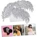 Angoily 1pc Wedding Hairpin Decorative Hair Combs Hair Clip for Wedding Silver Hair Clip Wedding Hair Comb Rhinestone Side Comb Bridal Hair Accessories Headgear Bride Rhinestone Fine - Buy Online on GoSupps.com