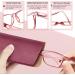 Fetrrc Blue Light Blocking Computer Readers 5 Pairs - Anti Glare/Fatigue Square Eyeglasses for Women/Men (Mix Colors 2.0) - Buy Online on GoSupps.com